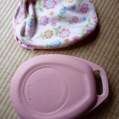 中古湯タンポ　温度計、袋付き　日本製の画像