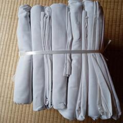 中古ベッドシーツ１０枚　白、少し汚れなどあり