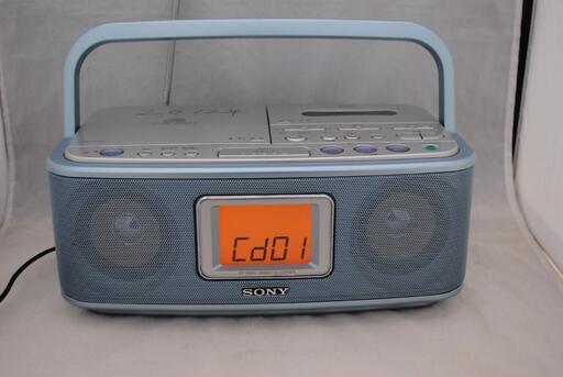 [920] SONY CDラジオカセットコーダーブルー CFD-E501