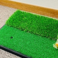 ゴルフ 練習 ショット 人工芝の画像