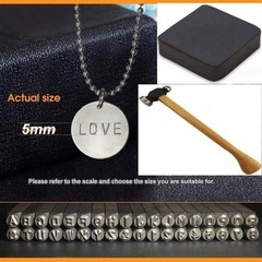 【新品】5mm レザークラフト 革細工 工具  金属 ポンチ 刻印 27本セットの画像