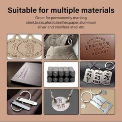 【新品】5mm レザークラフト 革細工 工具  金属 ポンチ 刻印 27本セットの画像