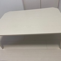 《購入者決定済み》折りたたみテーブル　ホワイトウォッシュ　