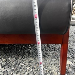 【中古美品】ニューレトロ　2P 2人掛けソファー　レザーの画像