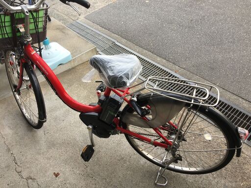 ヤマハ パス ナチュラ 新基準 子供乗せ 赤 8,7AH アシスタ ビビ 神戸市