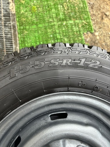スパイクタイヤ　155SR12 ダンロップ　スタッドレス　フルピン　12インチ
