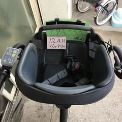 地域限定送料無料　アンジェリーノプティット　12,8AH　黒　神戸市　電動自転車 地域限定送料無料 ブリヂストン アンジェリーノプティット 三人乗り 8