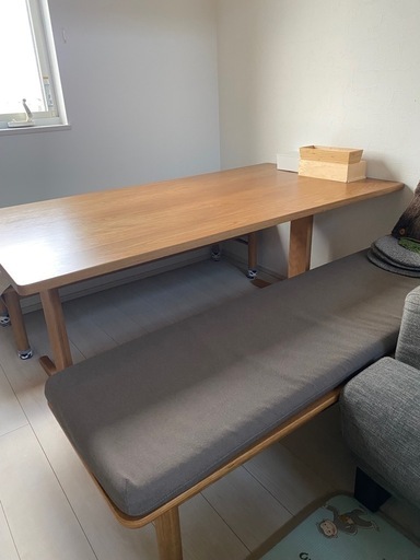 無印良品　リビングダイニングベンチ　2脚