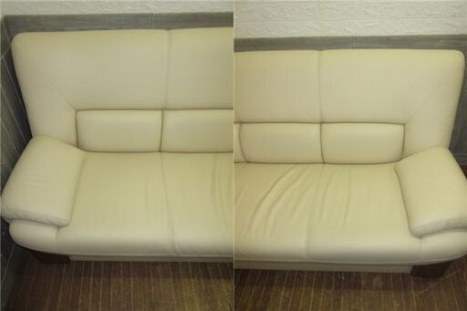 stp-2882　3Pソファ　ベージュ　ハイバック　3P　3人掛け　3人用　ひじ掛けあり　インテリア　リビング ソファー　ソファ　ゆったり