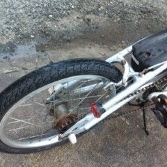 ラクーンコンポ ３段変速 パーツ取り 盆栽 研究用 完全ジャンク！ 現在まで自転車として使用！ タイヤ新同 の画像