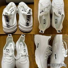 【新品】スニーカー　ホワイト　39.0の画像