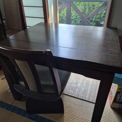 家具調こたつ 専用椅子1つ付き