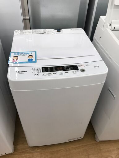 ★ジモティ割あり★ Hisense 洗濯機 HW-K55E 5.5kg 2022年製 動作確認／クリーニング済み KJ6514