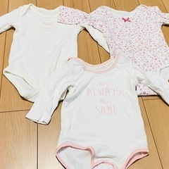 ロンパース　長袖　薄手80㎝　女の子　3枚