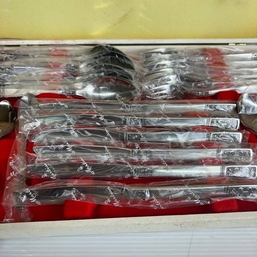 k1015607 マーシャン 未使用品 箱あり 昭和レトロ ティータイムセット スプーン フォークセット雑貨 ギフト 美品 中古 現状