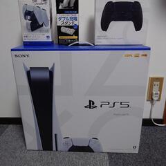 PS5本体＋純正コントローラ＋充電スタンド