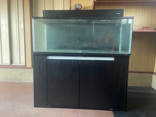 120×45×45水槽、水槽台、上部フィルター