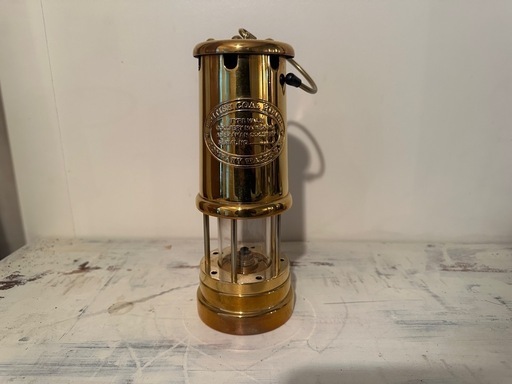 ジェイディーバーフォード(JDBurford)のマイナーズランプ真鍮製中古　ランタン　キャンプ