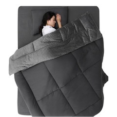 新品✨掛け布団 シングル 冬用 単品 5Dミンキードット フラン...