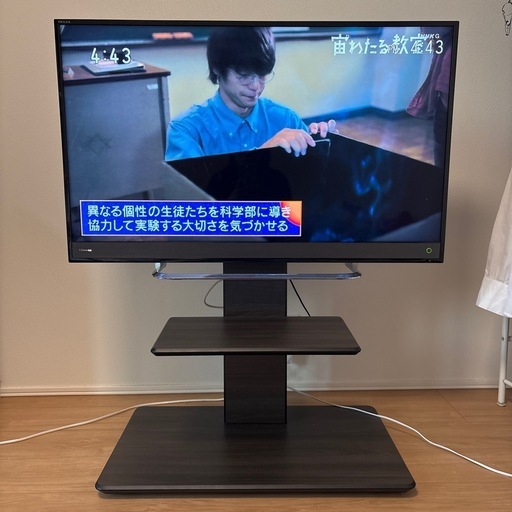 REGZA 液晶テレビ スタンド付き 引渡予定有】REGZA 40M500X ハードディスク、壁寄せスタンド付き
