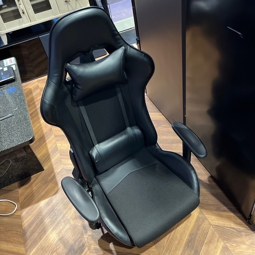 387　ゲーミングチェア 座椅子タイプ ブラック