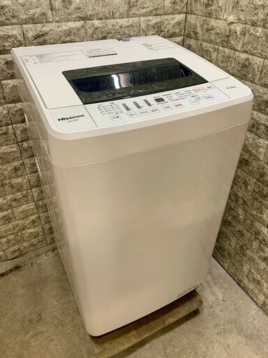 【美品】大阪送料無料★3か月保障付き★洗濯機★2019年★ハイセンス★4.5kg★HW-T45C★S-593