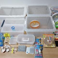 ◆取引決定済◆　🐹ハムスター🐹　中古　手作りゲージ等・飼育用品多...