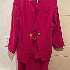 ピンク ジャケット スカート セットアップ トップス 3点 9号 