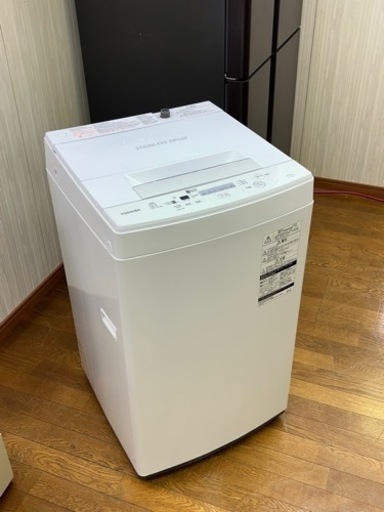 激安!! 2020年 TOSHIBA 全自動電気洗濯機 4.5kg ホースカットあり 家電 生活家電 洗濯機