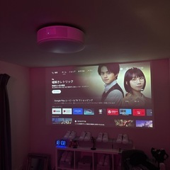 2024.7月に購入でほぼ新品🔥Anker Nebula (ネビュラ) Nova（シーリングプロジェクター Android TV搭載）800 ANSIルーメン HDR 10 元箱 取扱書 全て有の画像