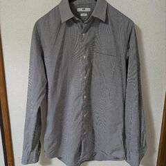 【美品】ユニクロ　ファインクロスシャツ　メンズLサイズ