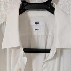 【美品】ユニクロ　ファインクロスシャツ　メンズLサイズの画像