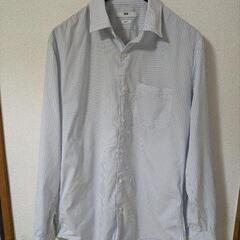 【美品】ユニクロ　ファインクロスシャツ　メンズLサイズ