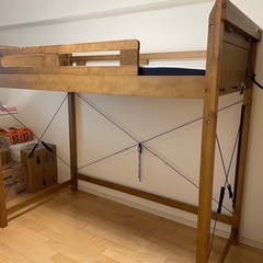 ウッド　ロフトベッド　木製　中古品