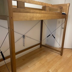 ウッド　ロフトベッド　木製　中古品の画像