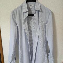 【極美品】ユニクロ　ファインクロスシャツ メンズMサイズの画像