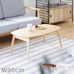 折りたたみテーブル　90cmの画像