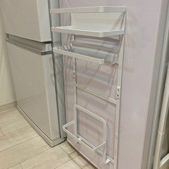 山崎実業 tower 洗濯機横マグネット収納ラック の画像