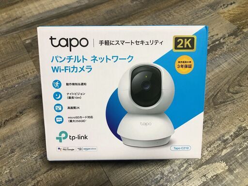 ネットワークWi-Fiカメラ　Tapo C210 屋内見守り　防犯カメラ