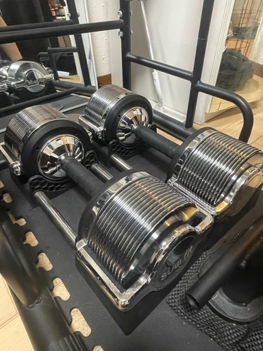 [10月中のみ価格]suw-fit可変式ダンベル32kg 1kg刻み&リーディングエッジベンチ台