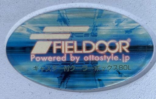 FIELDOOR クーラーボックス 80L キャスター付き 3層構造保冷 / 2WAYハンドル