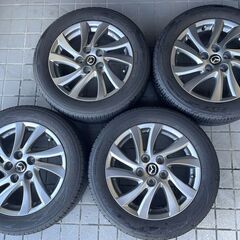 美品★マツダ純正ホイールタイヤセット★205/55R16　6分山