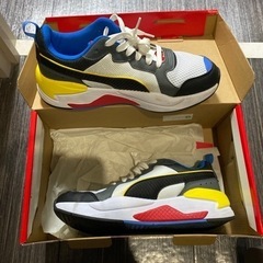 Puma SoftFoam シューズ グレー/イエロー/レッド/ブルーの画像