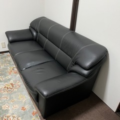 (引き渡し者決定済み)ソフトレザーソファ(モダンデコ)