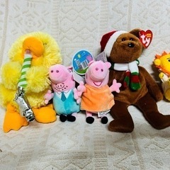 ぬいぐるみ　クマ　ひよこ　ペッパピッグ