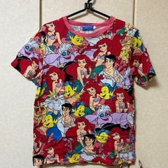 値下げしたよ！アリエル ディズニー 総柄 Tシャツ