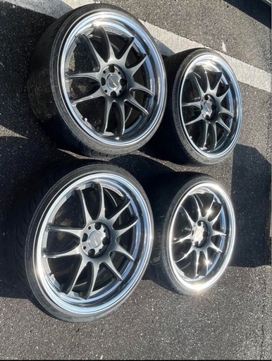WORK EMOTION CR 2P  18インチ　4穴の中古4本セット　早めに引き取ってくださる方歓迎‼️