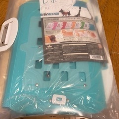 【未使用】コンパクトペットキャリー　ブルー🩵の画像