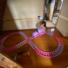 ミニーちゃん電動電車　乗り物　おもちゃ