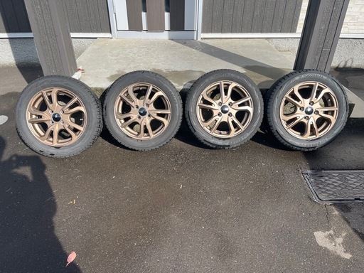 スタッドレスタイヤ155/65/14（軽用） IG70アルミホイール4本セット